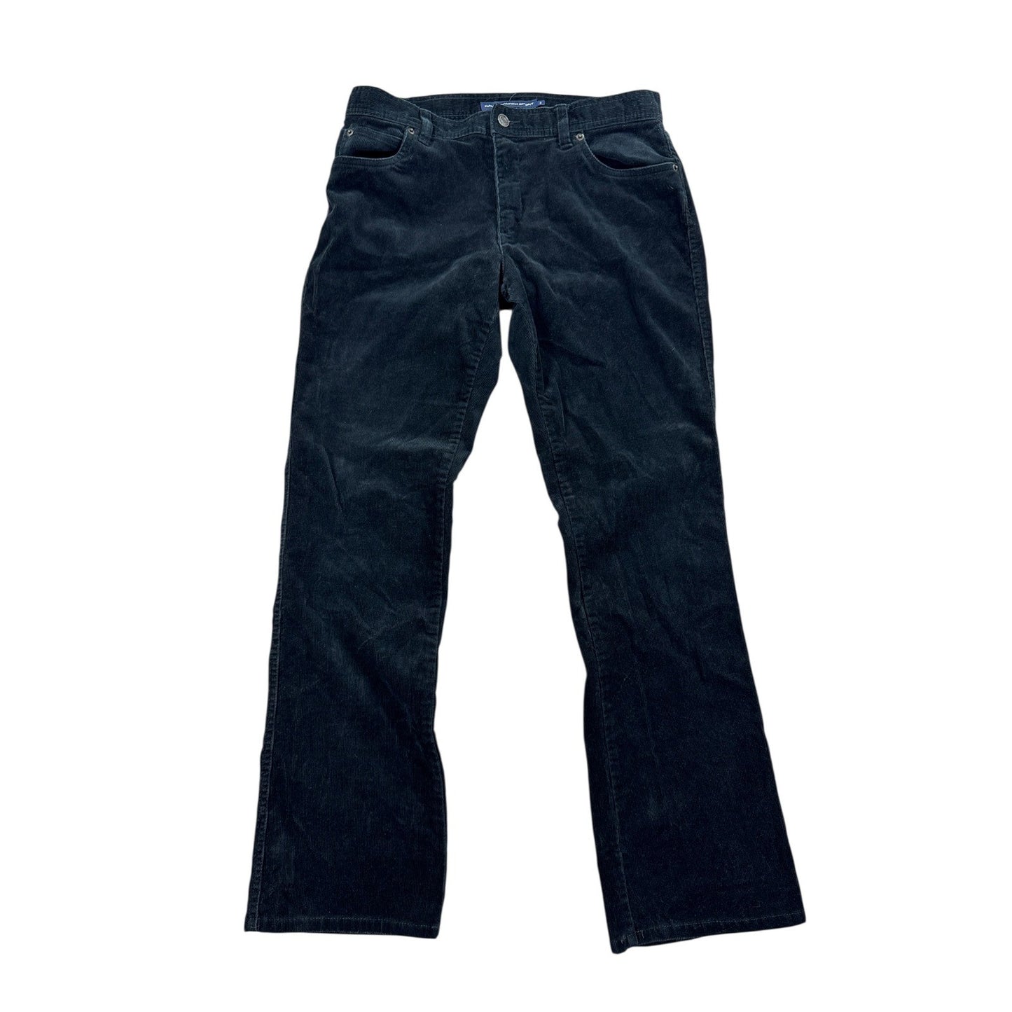 Ralph Lauren Sport Corduroy Pants Women's Size 8 Black Bootcut Stretch Classic