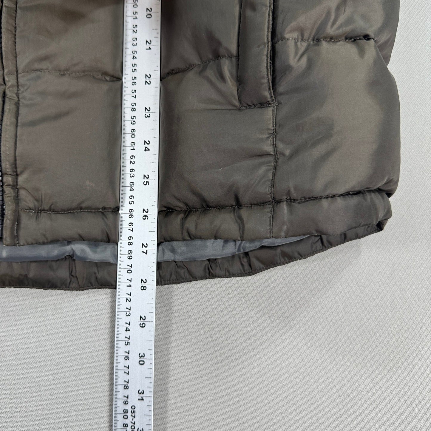 Eddie Bauer Goose Down Puffer Jacket mens Large Full Zip Premium Vest Quilted