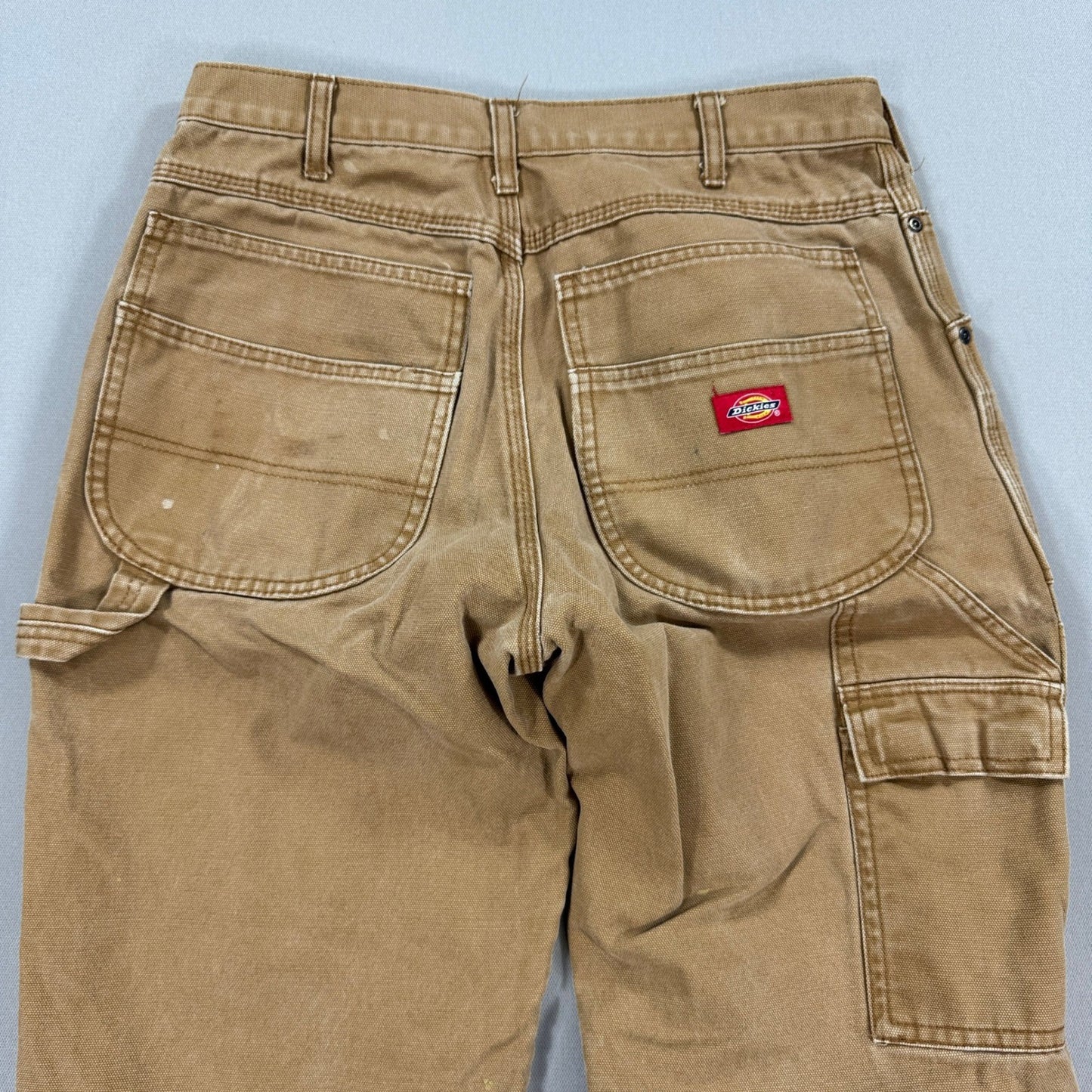 Dickies Double Knee Carpenter Pants mens 32x30 Cargo Khaki Relaxed Fit