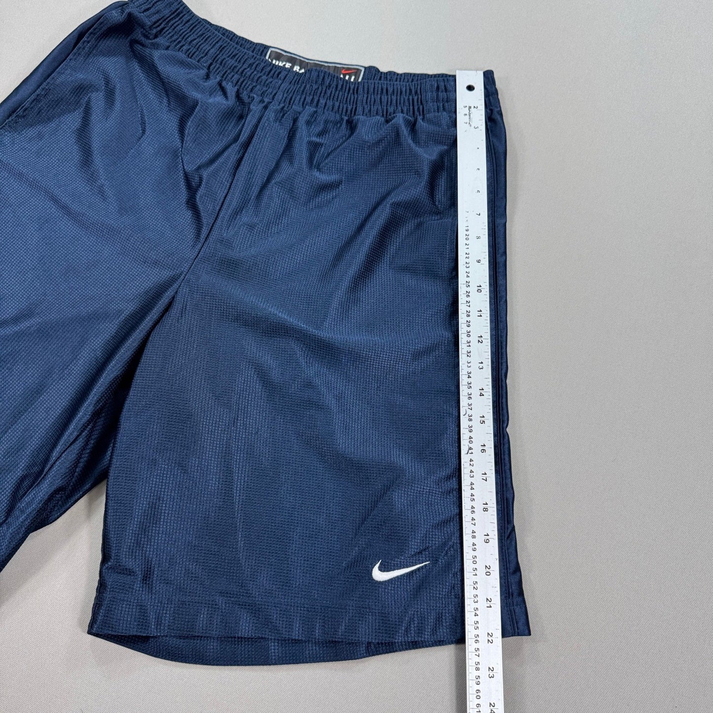 Vintage Nike Basketball Shorts mens XL Blue Mesh Baggy Swoosh Drawstring Y2K