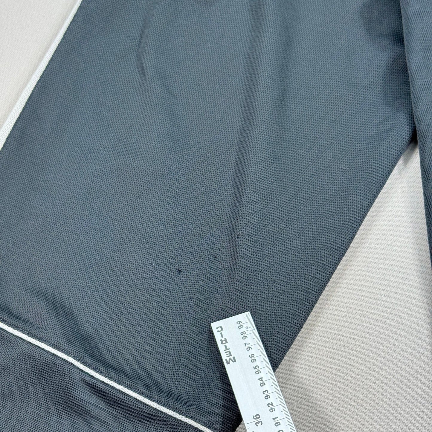 Vintage Nike Gray Track Pants mens XL White Stripe Zipper Hem Jogger Training