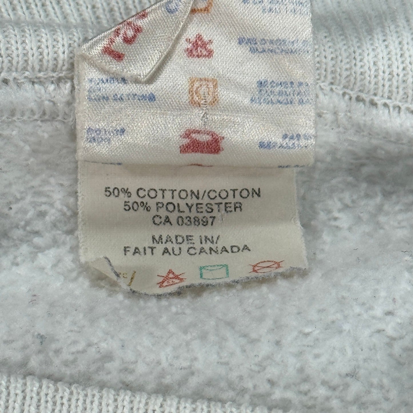 Vintage 90s Washington Redskins NFL Sweatshirt Mens XL White Made In Canada