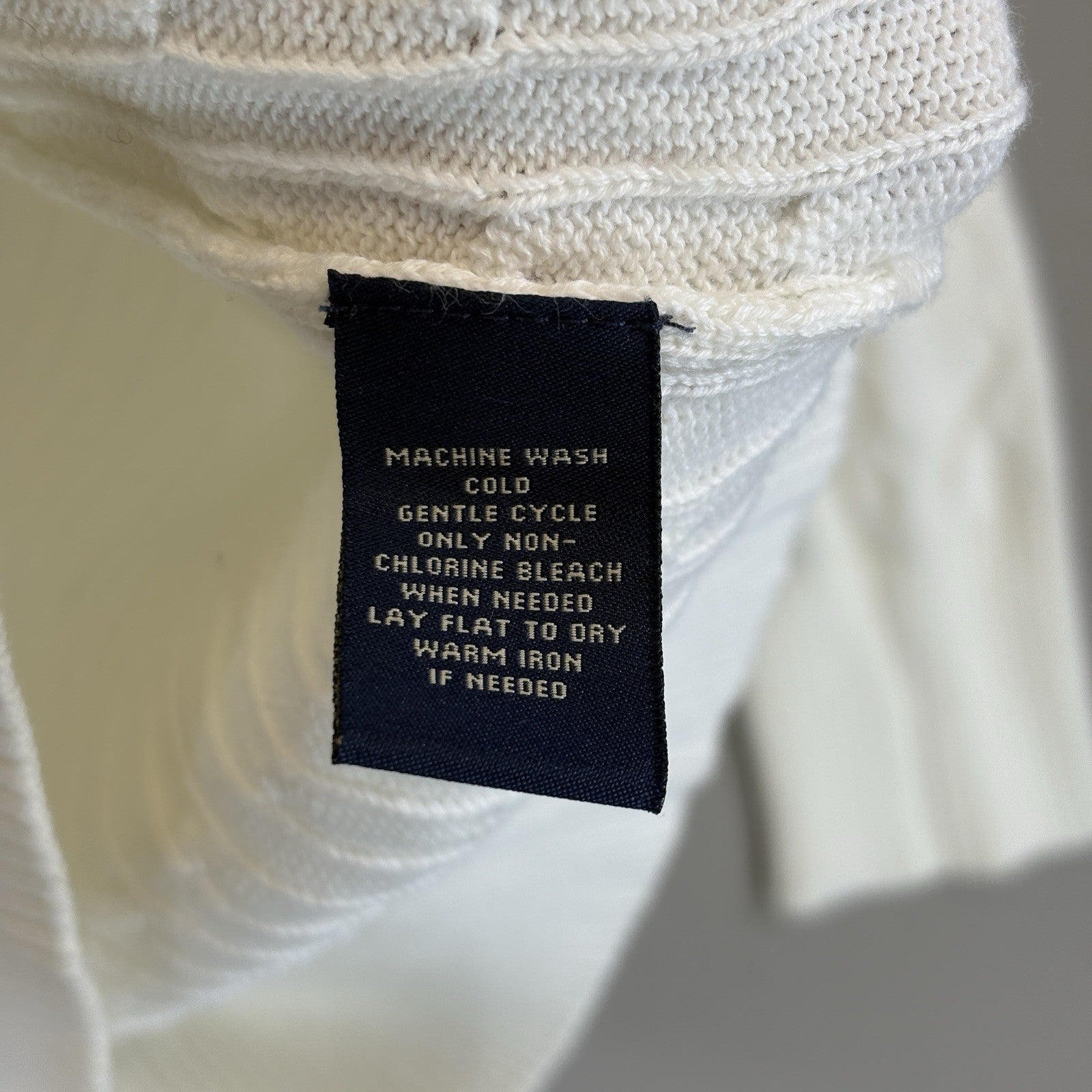 Ralph Lauren Polo Jeans Co Womens XL Sweater V Neck Cable Knit RL Logo