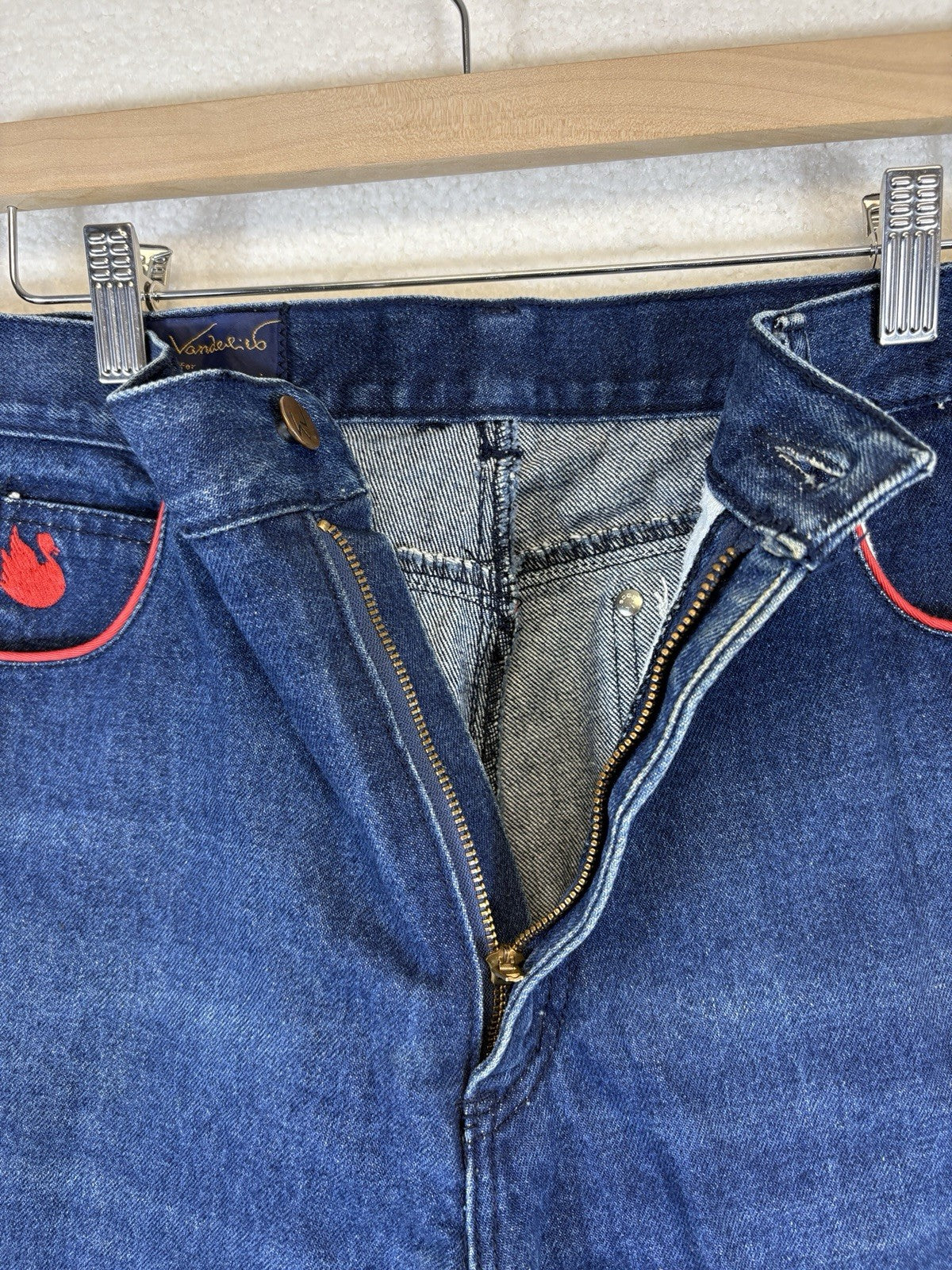 Gloria Vanderbilt Murjani High Rise Tapered Legs Indigo Jeans Womens Size 16