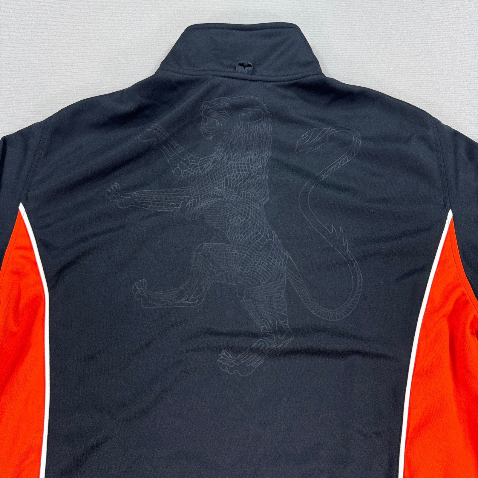 VTG Adidas Netherlands Track Jacket mens 2XL Black Red World Cup South Africa