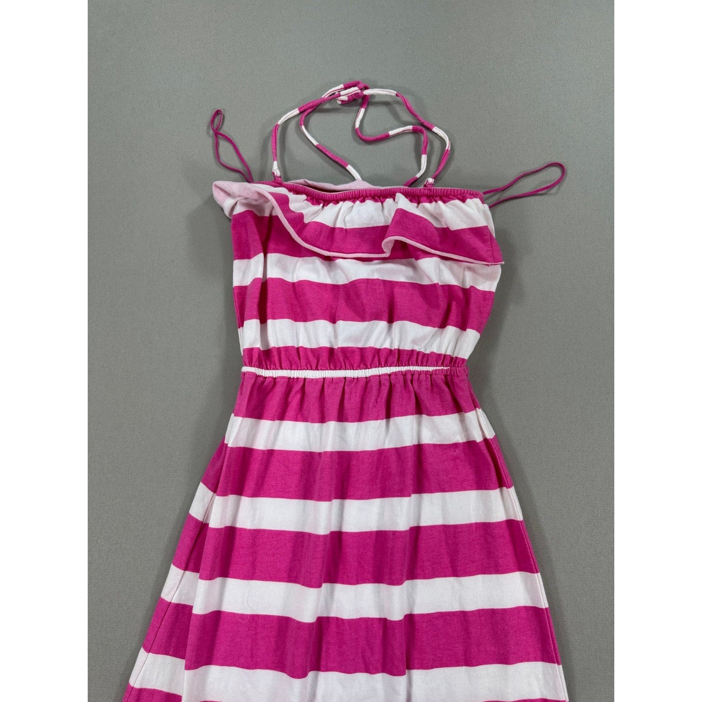 New Aeropostal With Tags Bright pink and white striped maxi dress XS