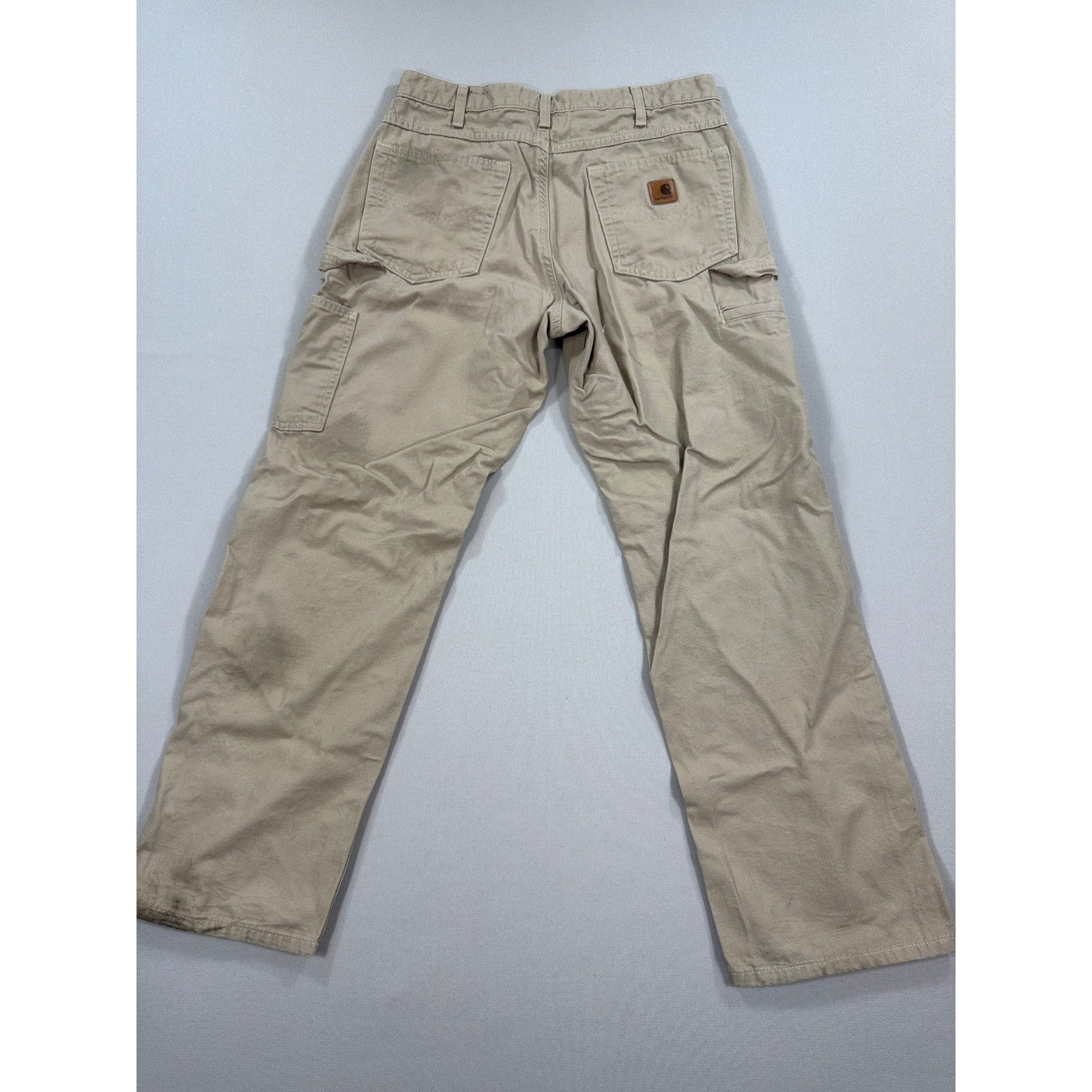 Carhartt Carpenter Pants mens 32x30 Beige Utility Workwear Trousers