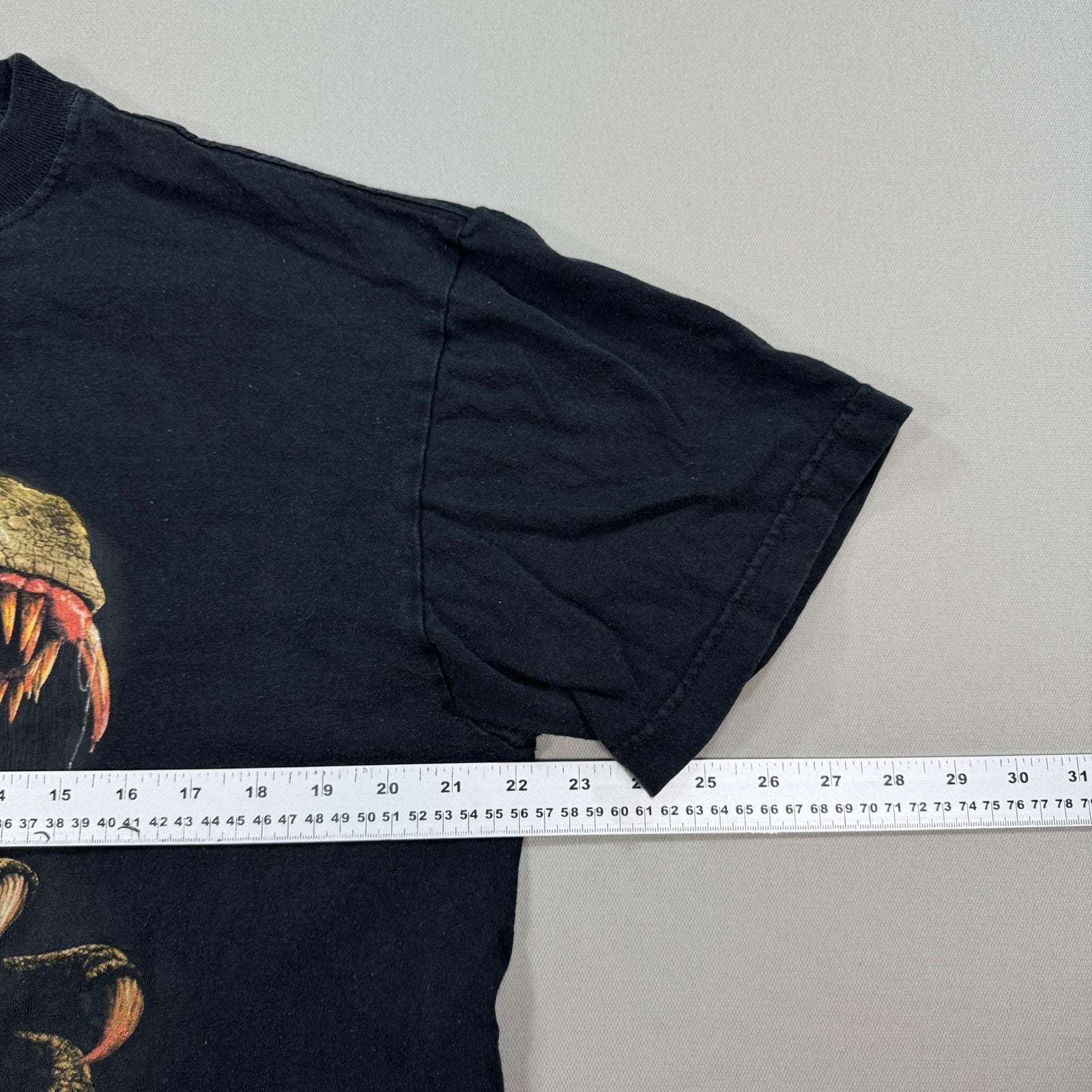 Vintage T-Rex T Shirt Dinosaur Graphic Tee Trexcafe Black SIngle Stitch Medium