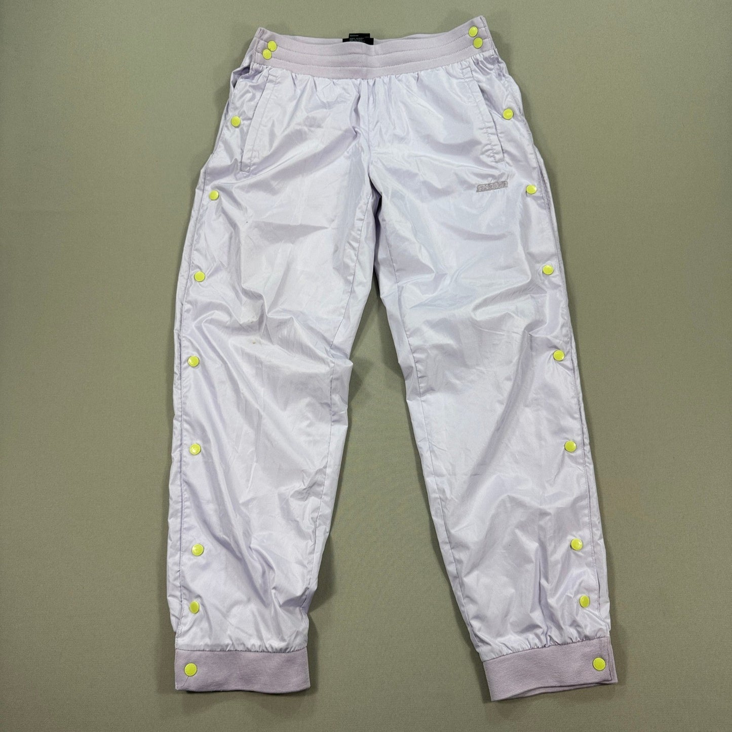 Vintage Starter Black Label Track Pants Side Snap Tear Away mens Small Purple