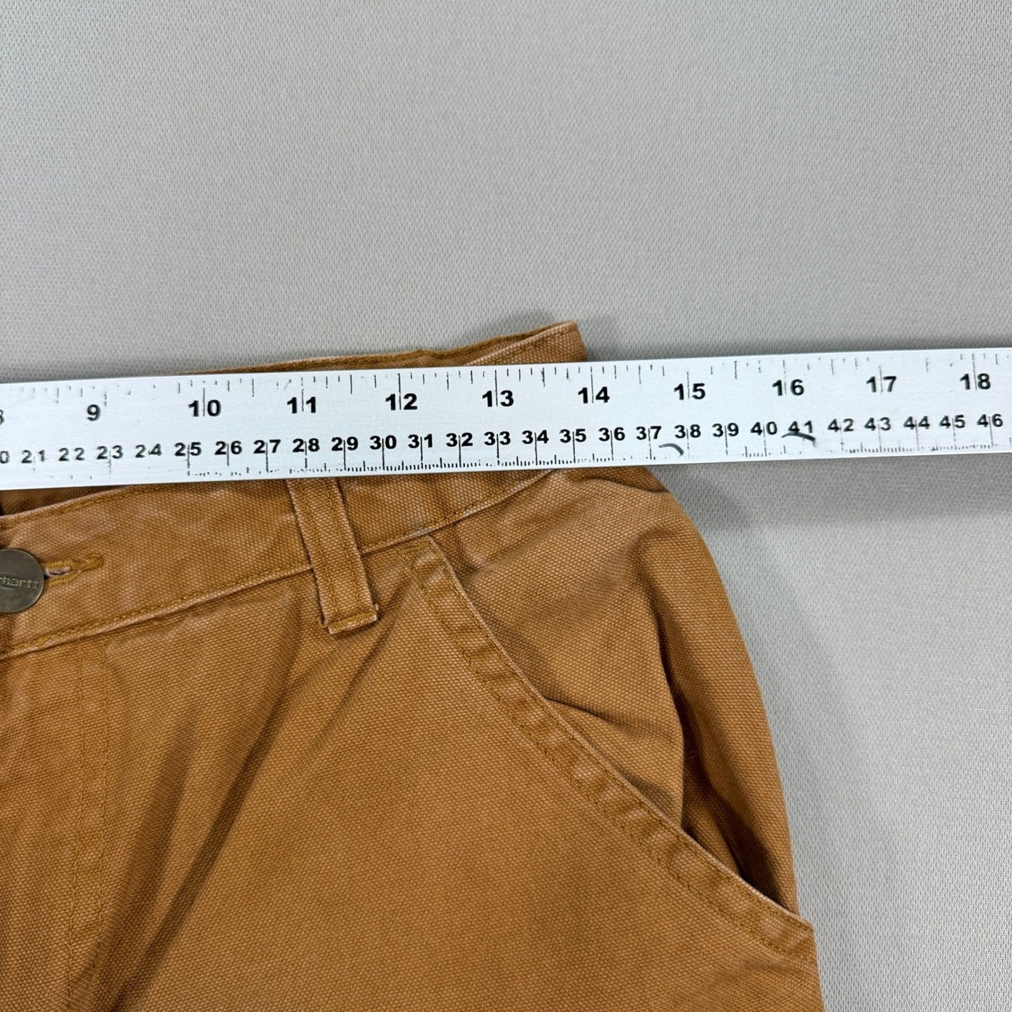 Carhartt Carpenter Pants Flannel Lined Womens Size 16 Brown Duck Canvas