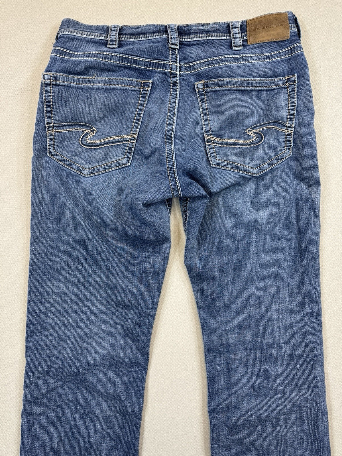 Silver Jeans Grayson Classic Fit Straight Leg mens 34x34 Blue Denim Mid Stretch