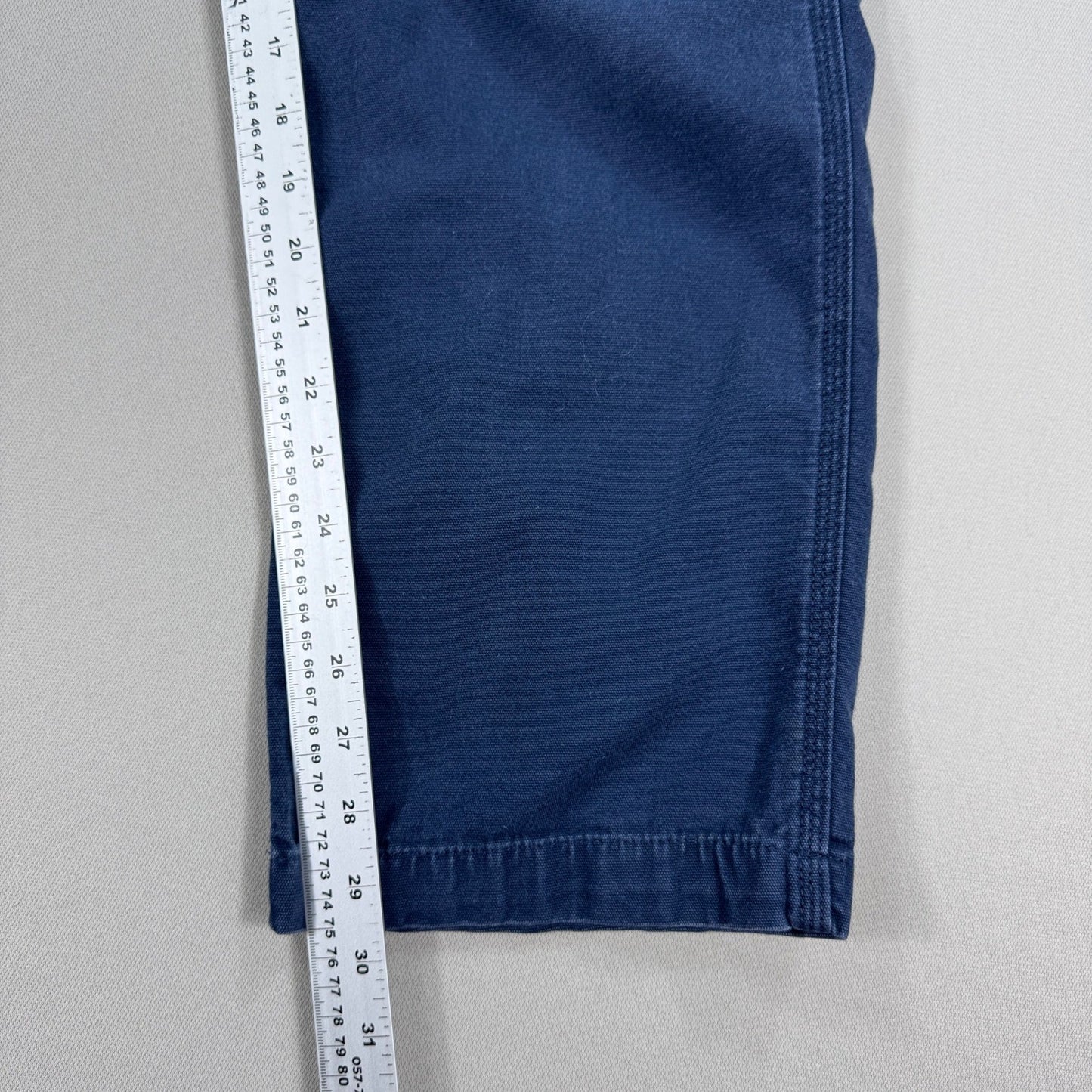 Carhartt Rugged Flex Canvas Work Pants Relaxed Fit mens 33x32 Navy Blue Utility