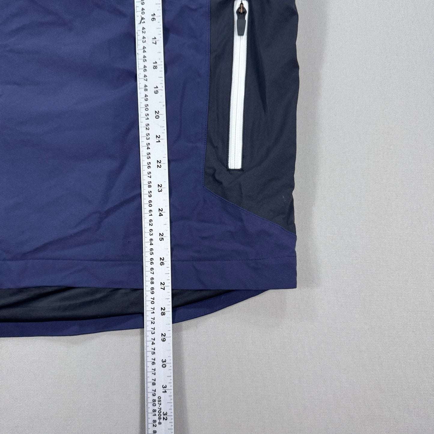 FootJoy DryJoys Tour Collection Short Sleeve Jacket mens M Blue 1/2 Zip