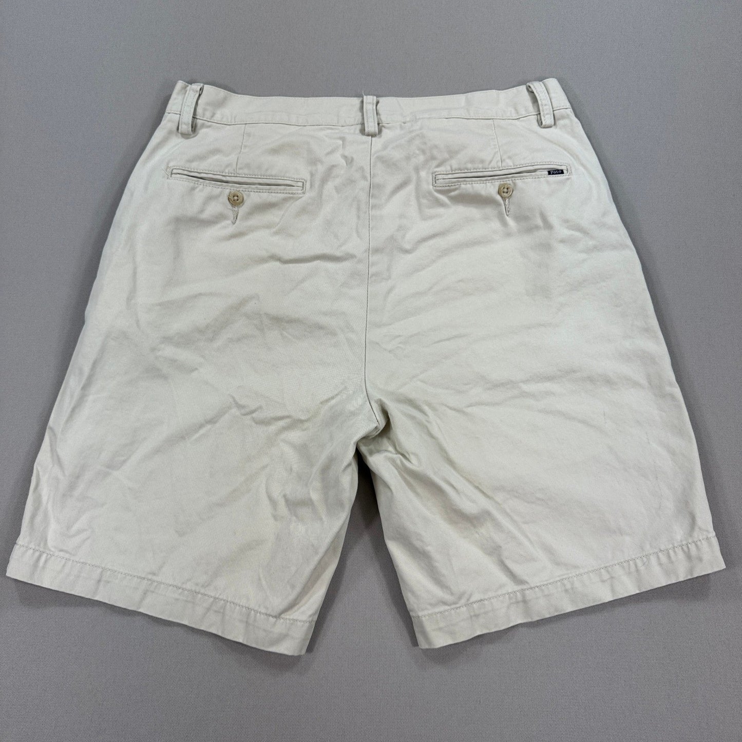 Polo Ralph Lauren Classic Fit Chino Shorts mens Size 33 Khaki Beige Casual