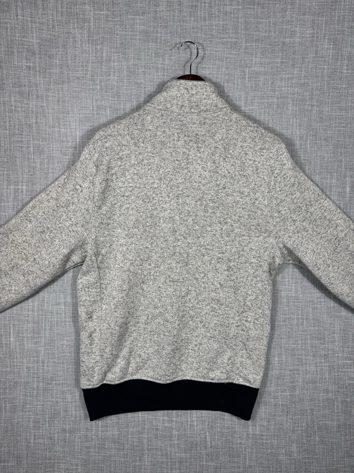 Chicago Cubs 1/4 Zip Sweater Long Sleeve Salt And Pepper Pattern 47 Size Large