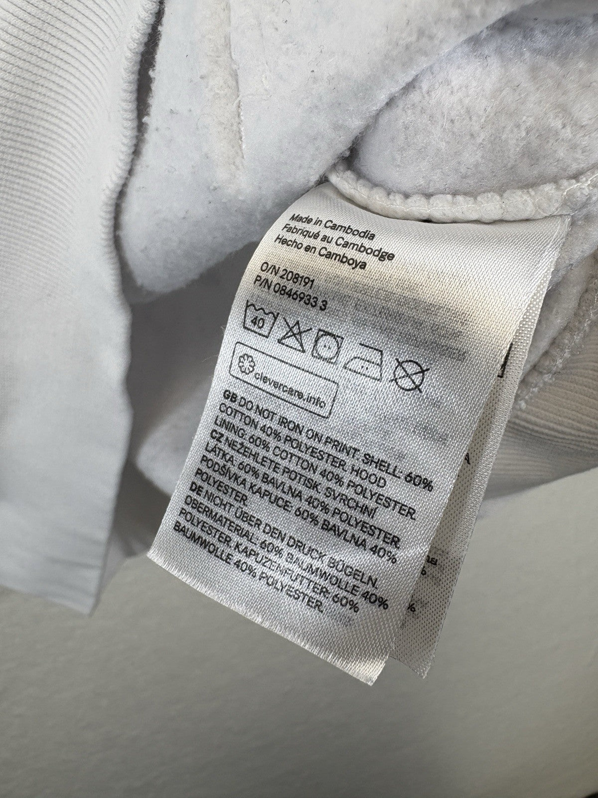 Star Wars Hoodie Mens L H&M Licensed A New Hope Graphic White