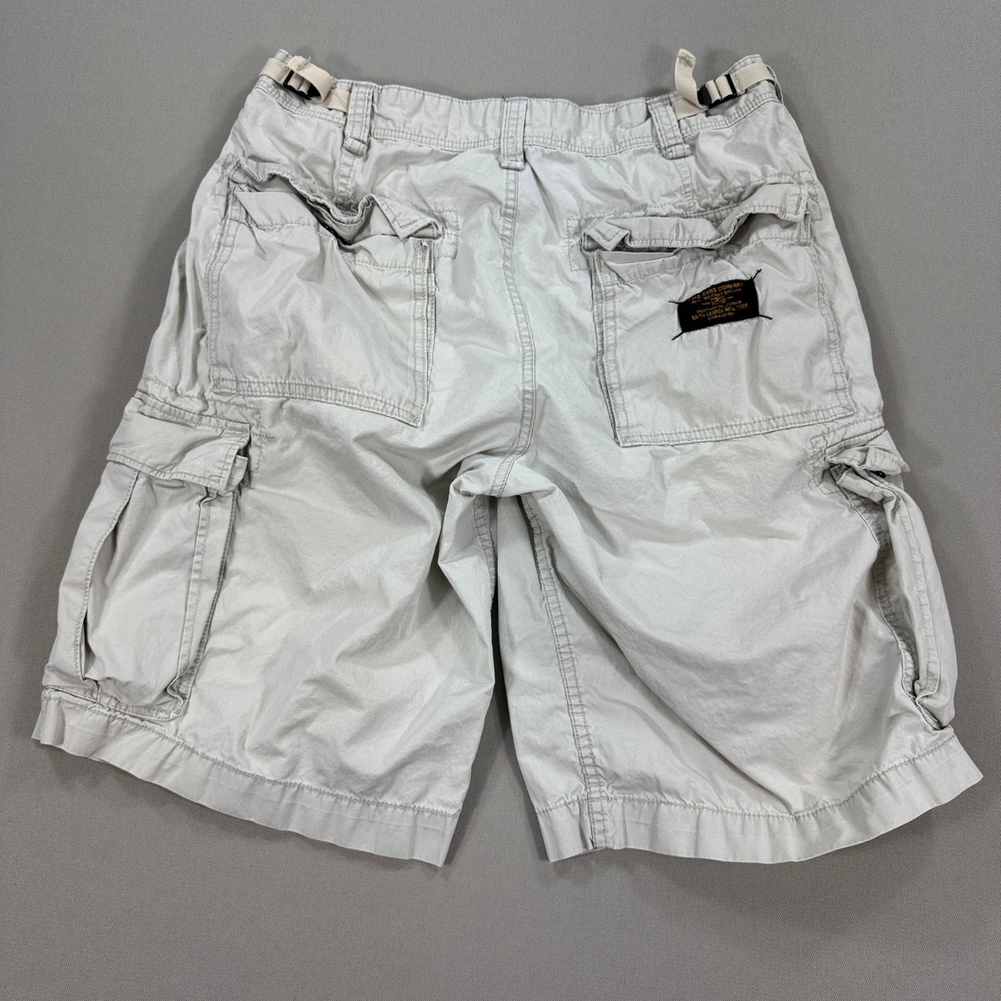 VTG Polo Jeans Co Ralph Lauren Military Surplus Cargo Shorts mens Size 34 Khaki