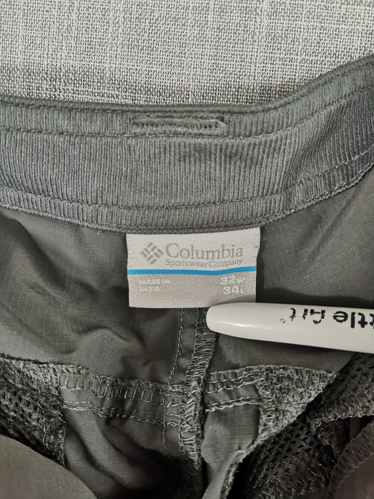 Columbia Sportswear Cargo Pants Performance Flex Gray Straight Mens 32x34