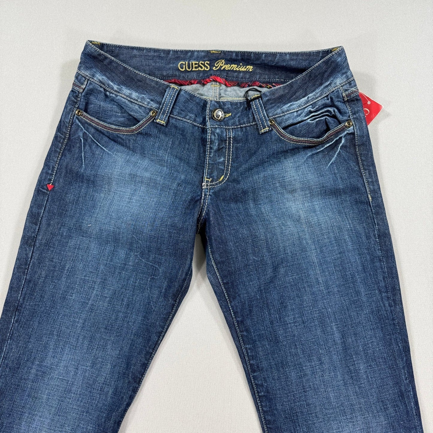 NWT Guess Premium Denim Jeans Womens Size 30 Low Wasted Flared Leg