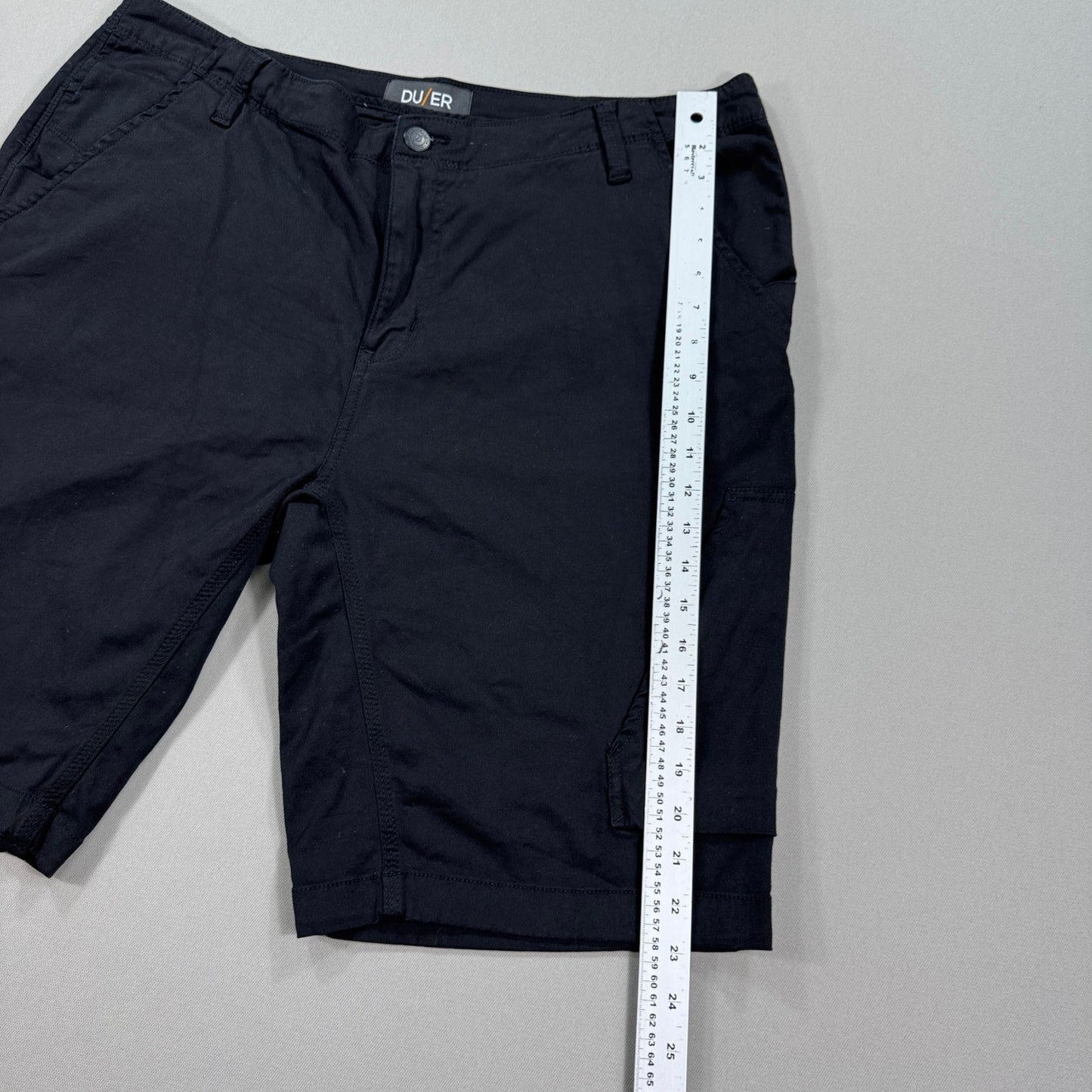 DU/ER Cargo Shorts Live Free Adventure mens Size 40 Black