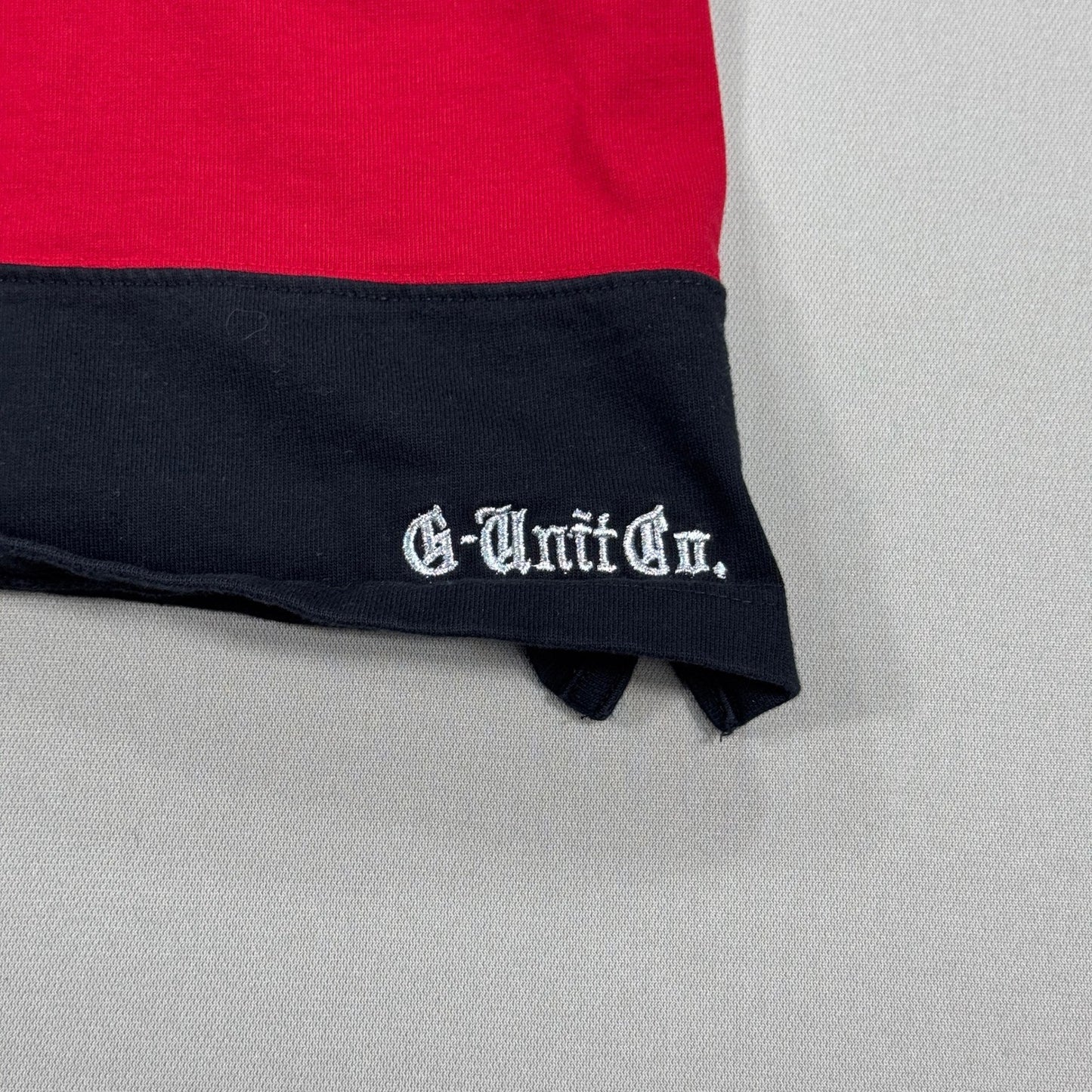 Vintage G Unit Co Rugby Polo Shirt mens XL Striped Mock Layer Long Sleeve Y2K