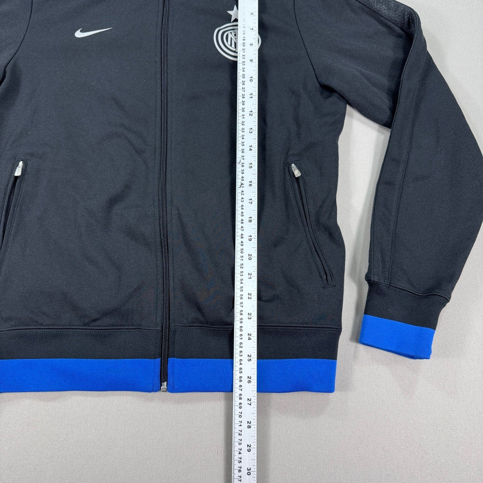 Nike Inter Milan Authentic Football Jacket 478212-010 mens Large Full Zip