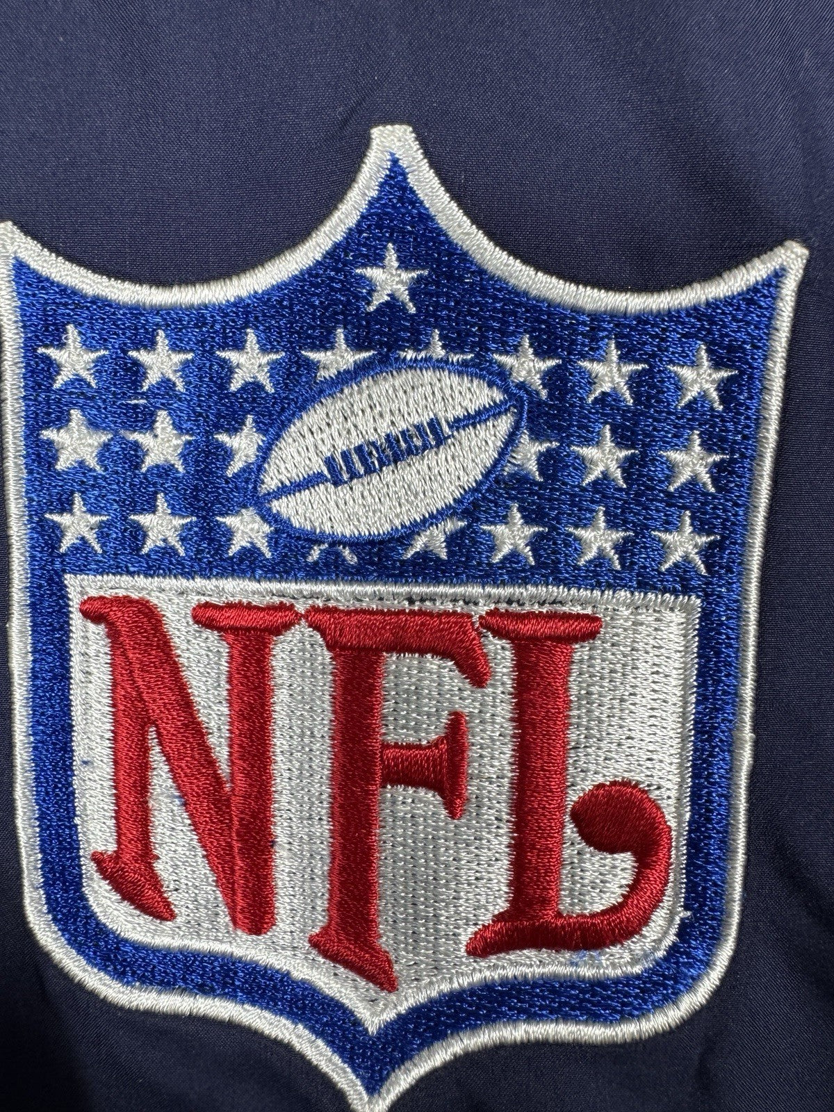 Adidas NFL Team Apparel On Field Windbreaker Full Zip Size Medium Navy Blue