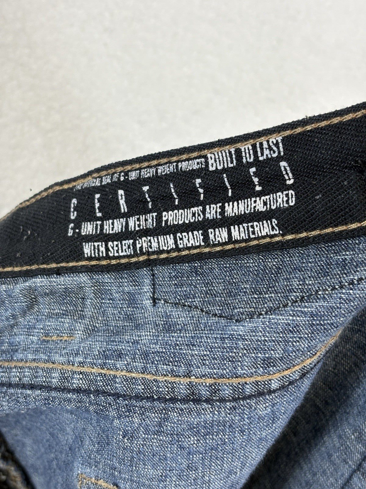 Vintage G-Unit Heavyweight Baggy Blue Denim Jeans Medium Wash Mens Size 40