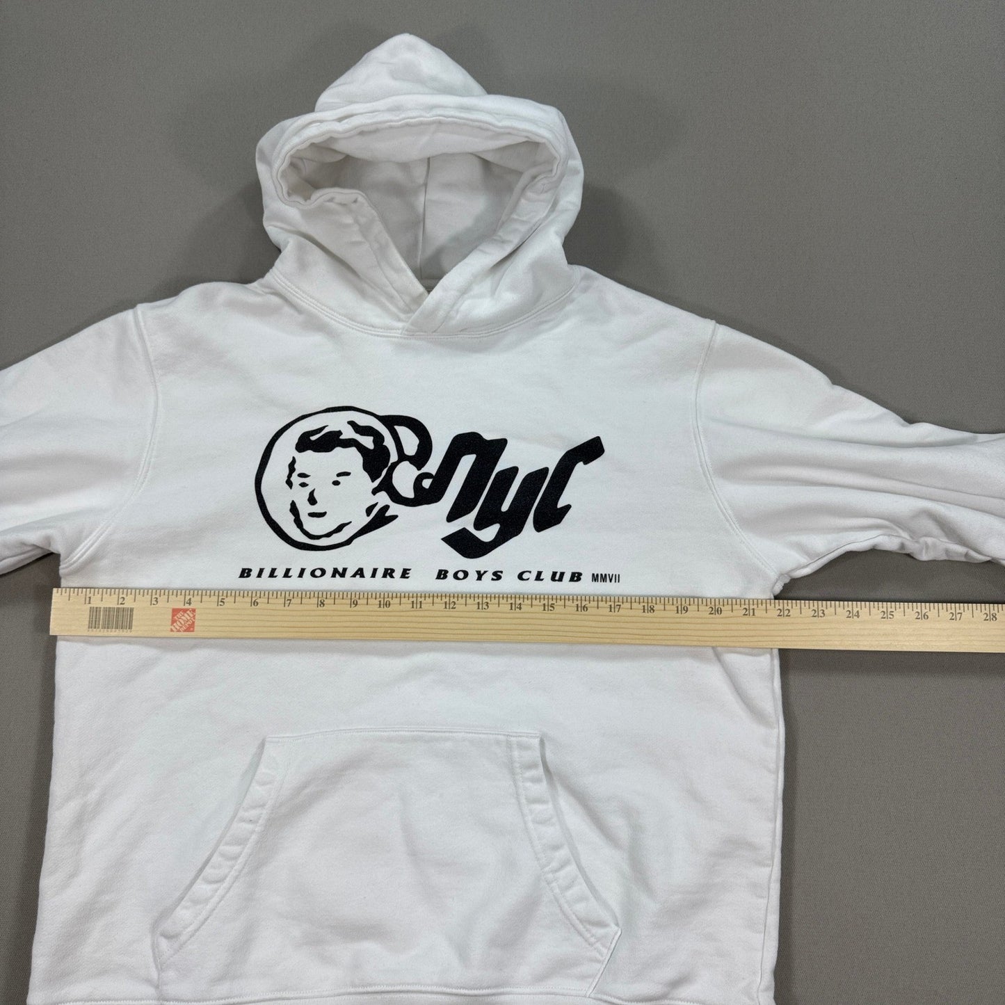 Billionaire Boys Club Hoodie NYC Nerd Neptunes Graphic Mens Large White Pullover