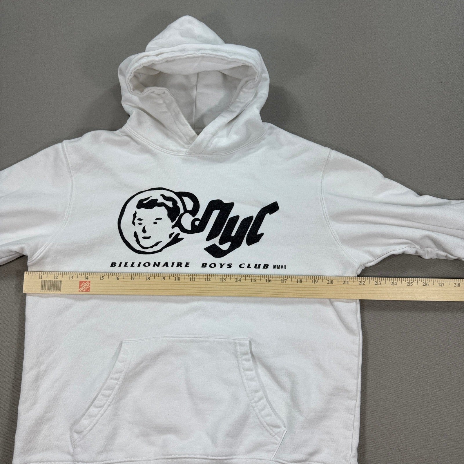 Billionaire Boys Club Hoodie NYC Nerd Neptunes Graphic Mens Large White Pullover