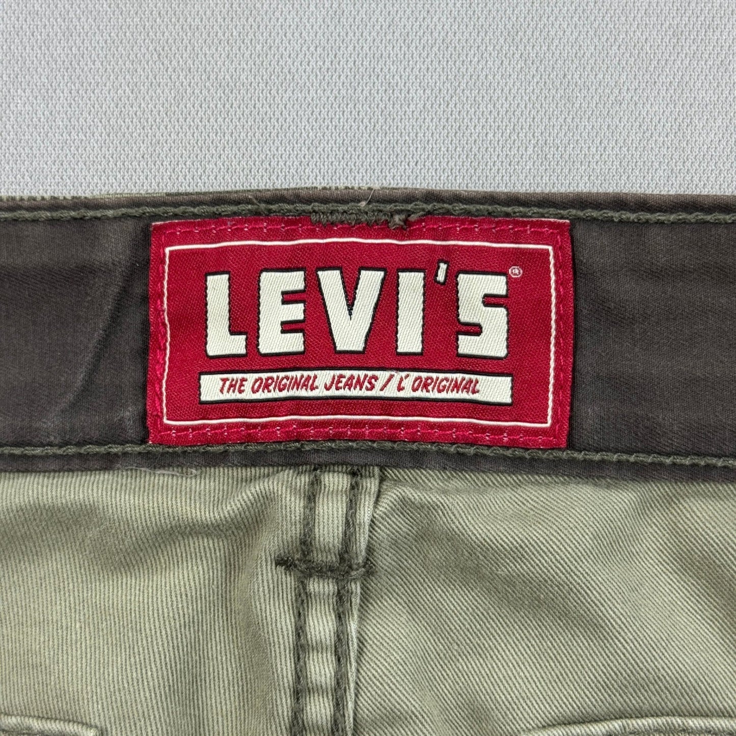Levi's Originals Cargo Shorts Men's Size 38 Camo Green Red Tab Workwear Baggy
