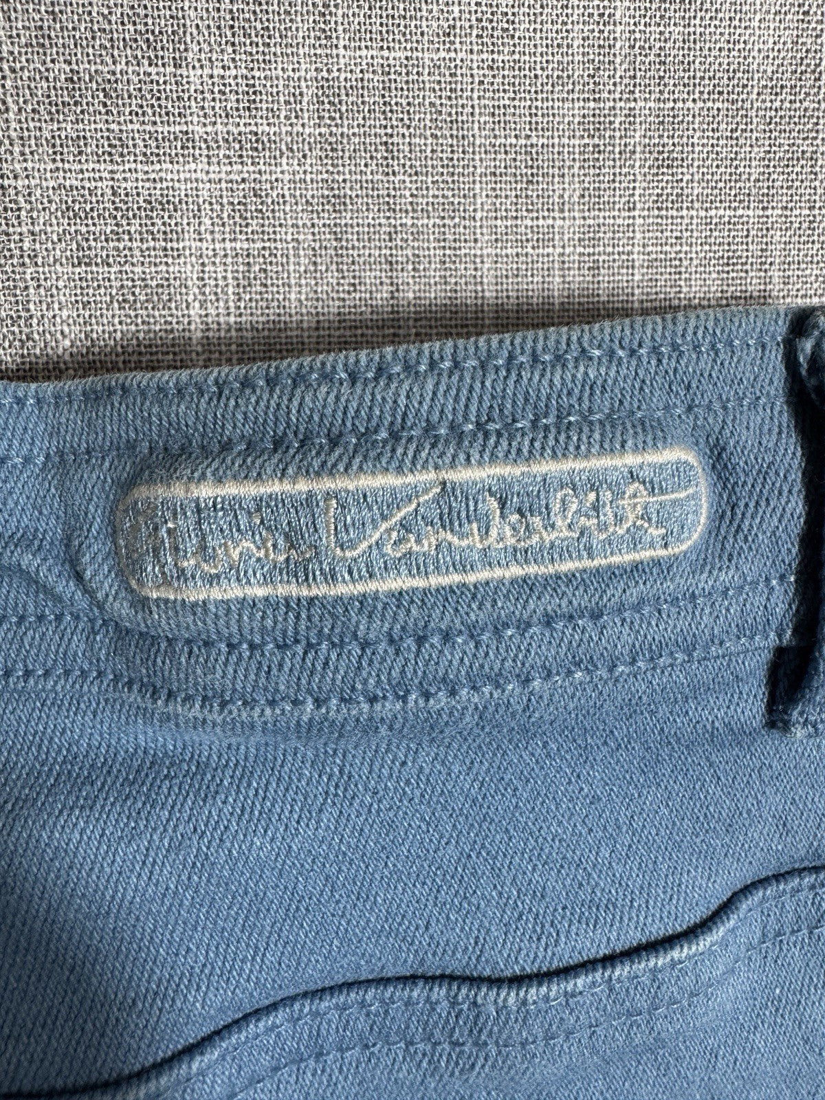 Gloria Vanderbilt Stretch Extensible Midrise Taper Teal Jeans Womens Medium