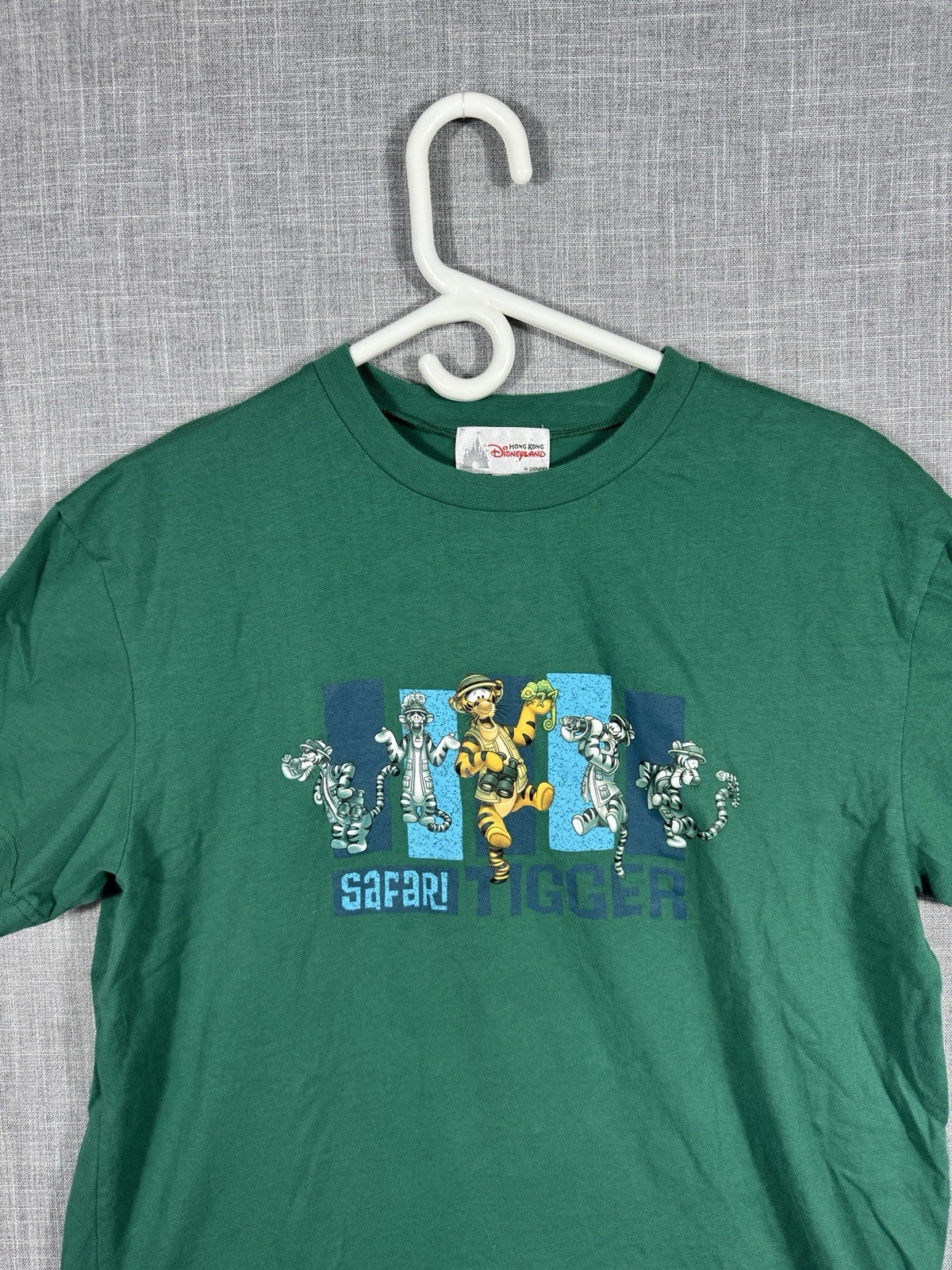 Tigger - "Safari Tigger" - Green Disney Shirt - "Animal Kingdom" Hong Kong Large