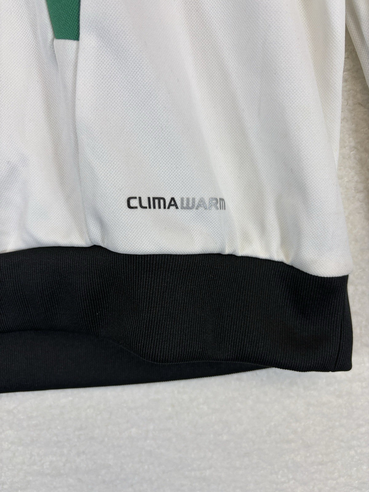 Vintage Adidas Climawarm Team Legia Warsaw Football Sweatshirt White Mens Medium