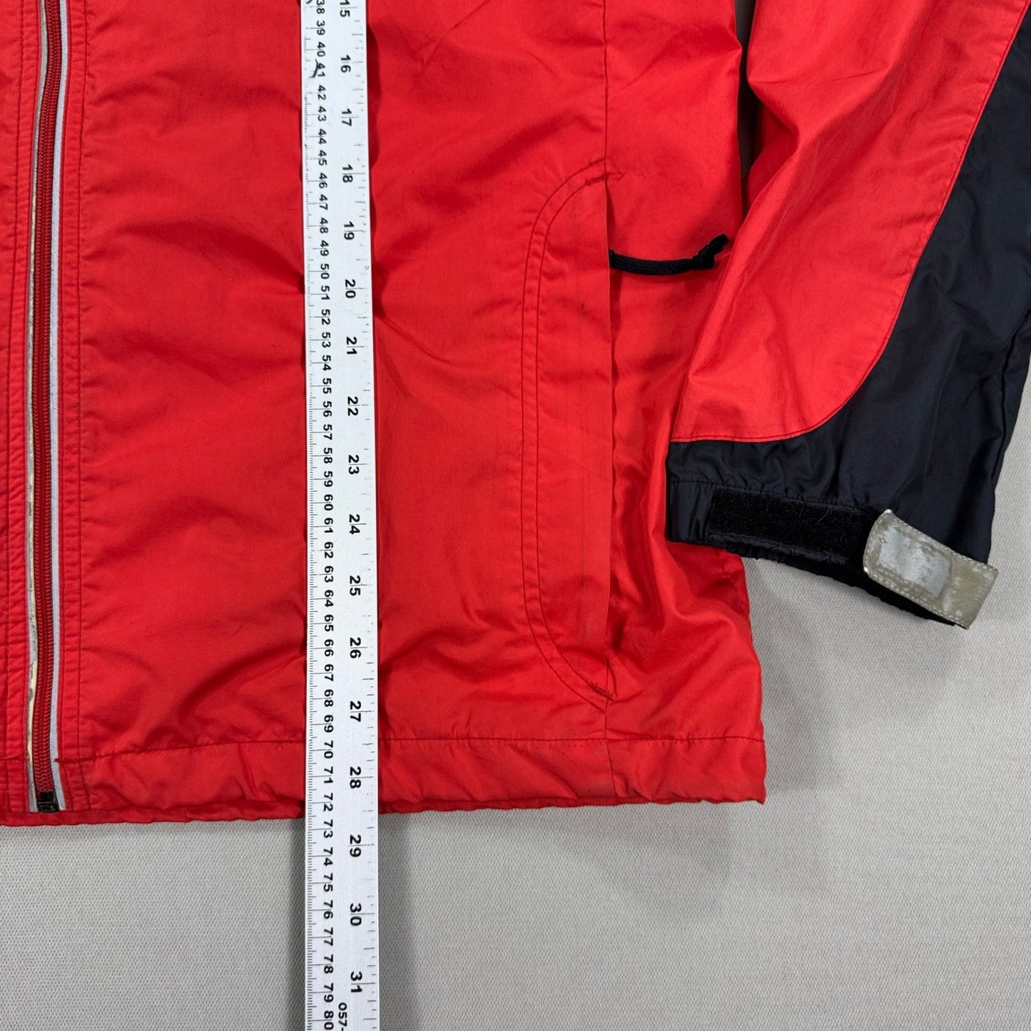 Vintage 90s Nike Fit Track Jacket mens Large Red Full Zip Windbreaker Tailwind