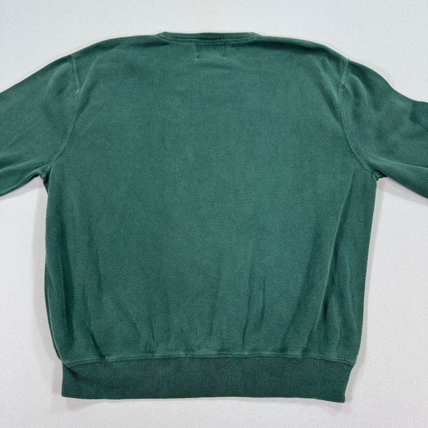 Polo Ralph Lauren Sweater mens XL Green Cotton Crewneck Regular Fit Pullover