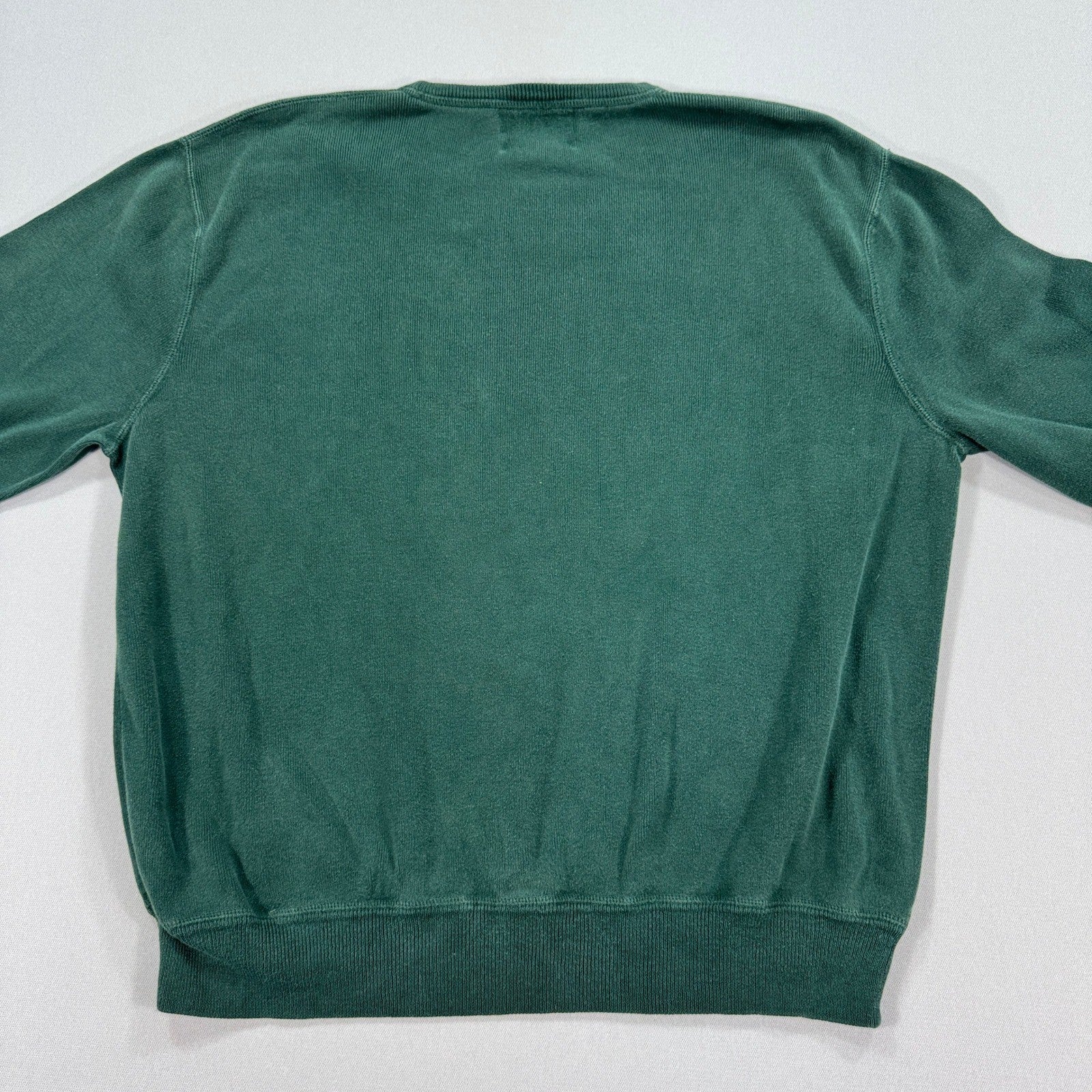 Polo Ralph Lauren Sweater mens XL Green Cotton Crewneck Regular Fit Pullover