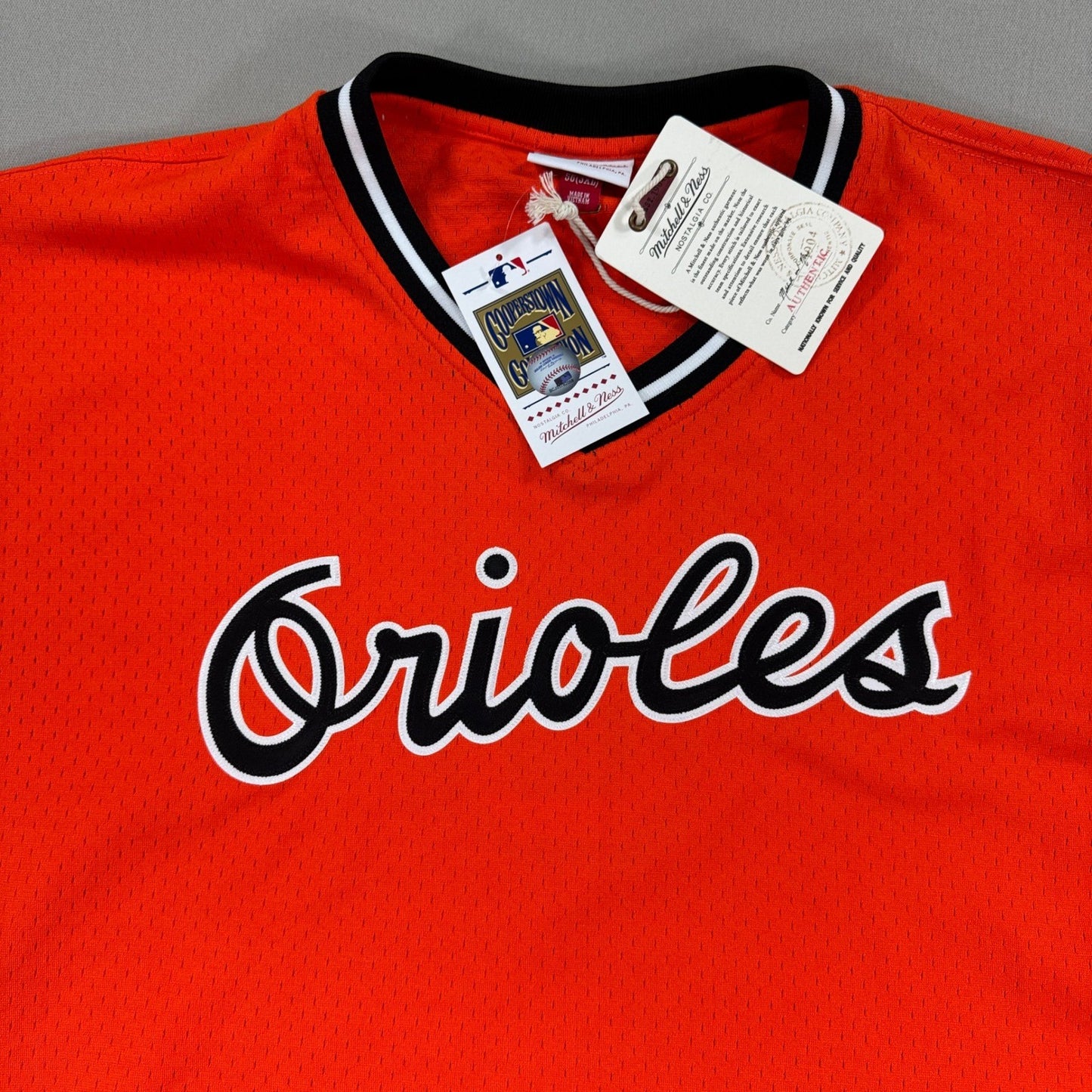 Cal Ripken Jr. Orange Baltimore Orioles Cooperstown Authentic Jersey mens 3XL