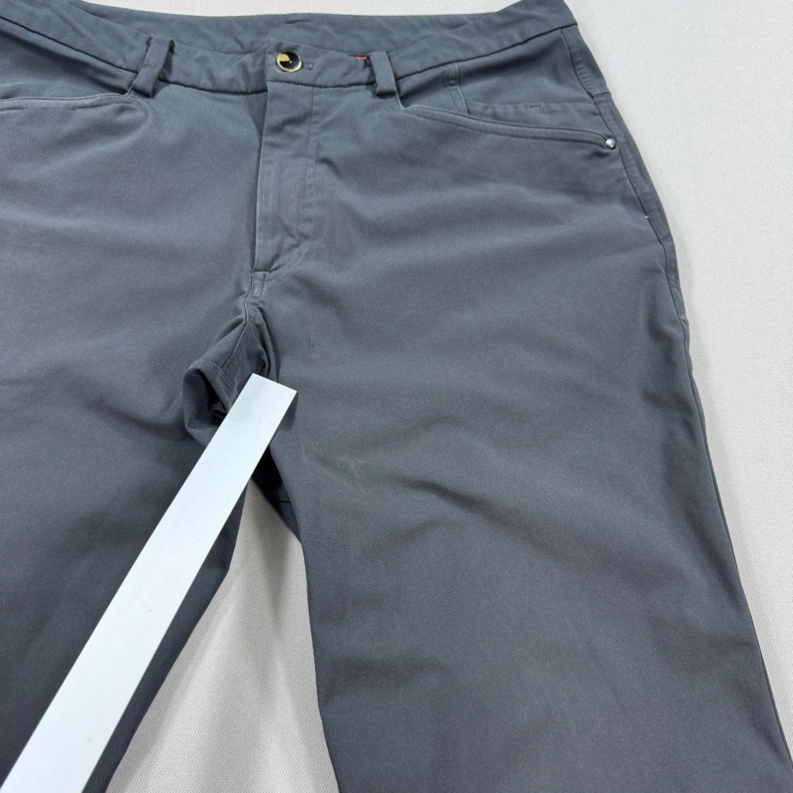 Lululemon ABC Pants Classic-Fit 5 Pocket Mens 32x32 Black Lightweight Warpstreme