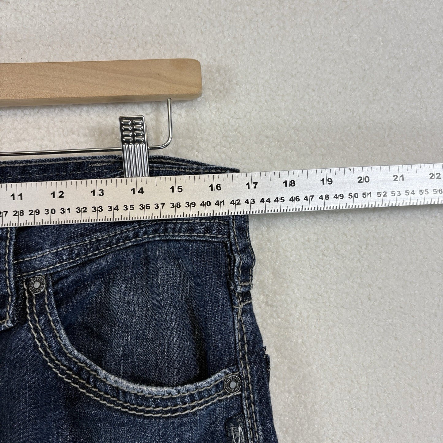 Silver Jeans Zac Blue Denim Relaxed Fit Mens 32x30  Straight Leg Dark Wash