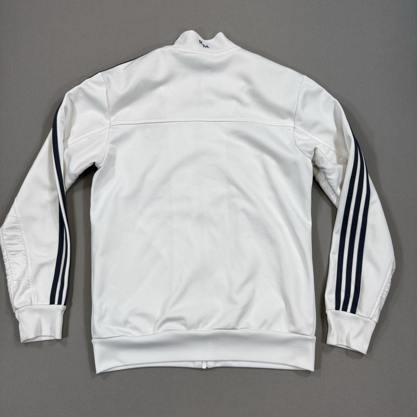 Adidas Real Madrid 2013/14 Anthem Jacket mens Small White Training Top Full Zip