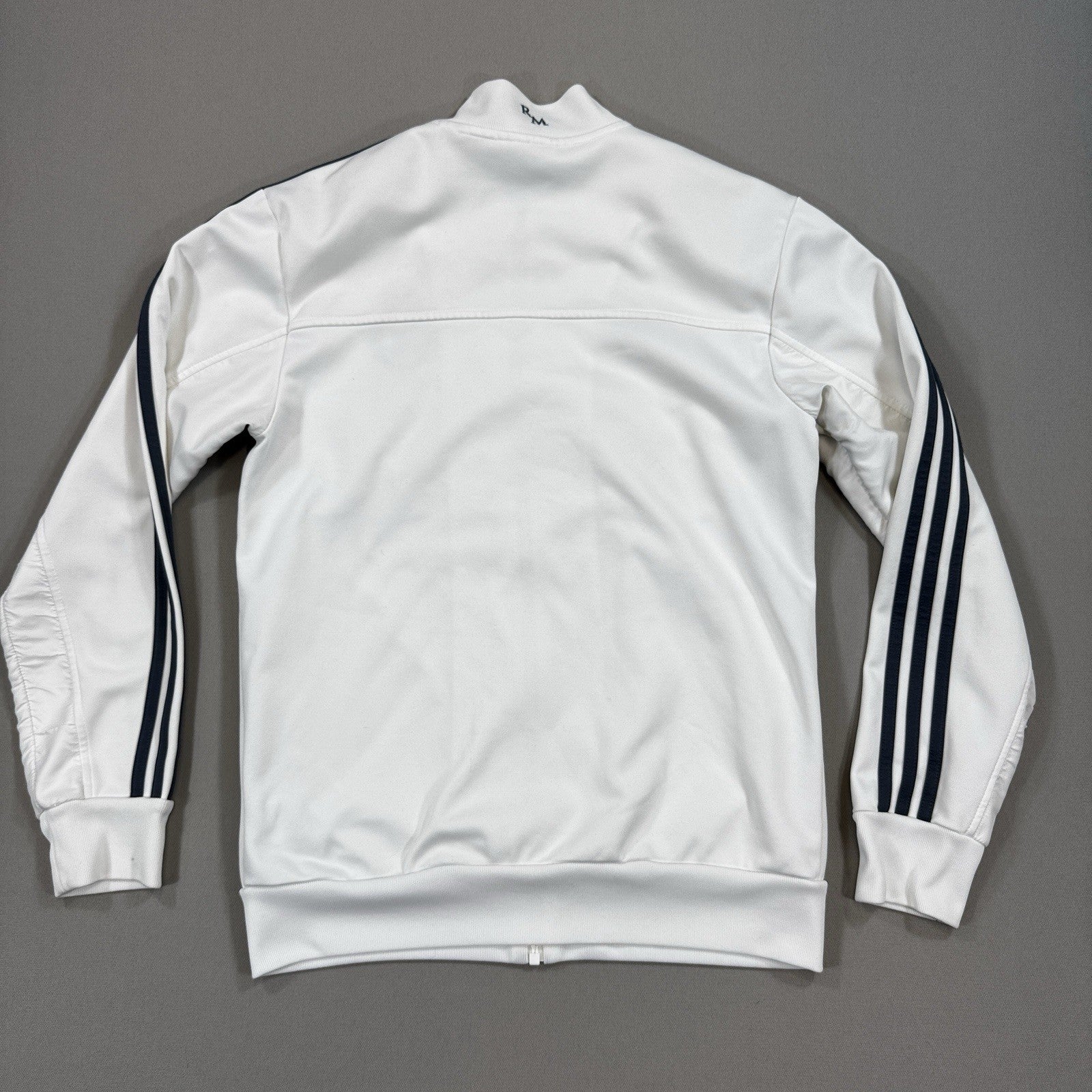 Adidas Real Madrid 2013/14 Anthem Jacket mens Small White Training Top Full Zip
