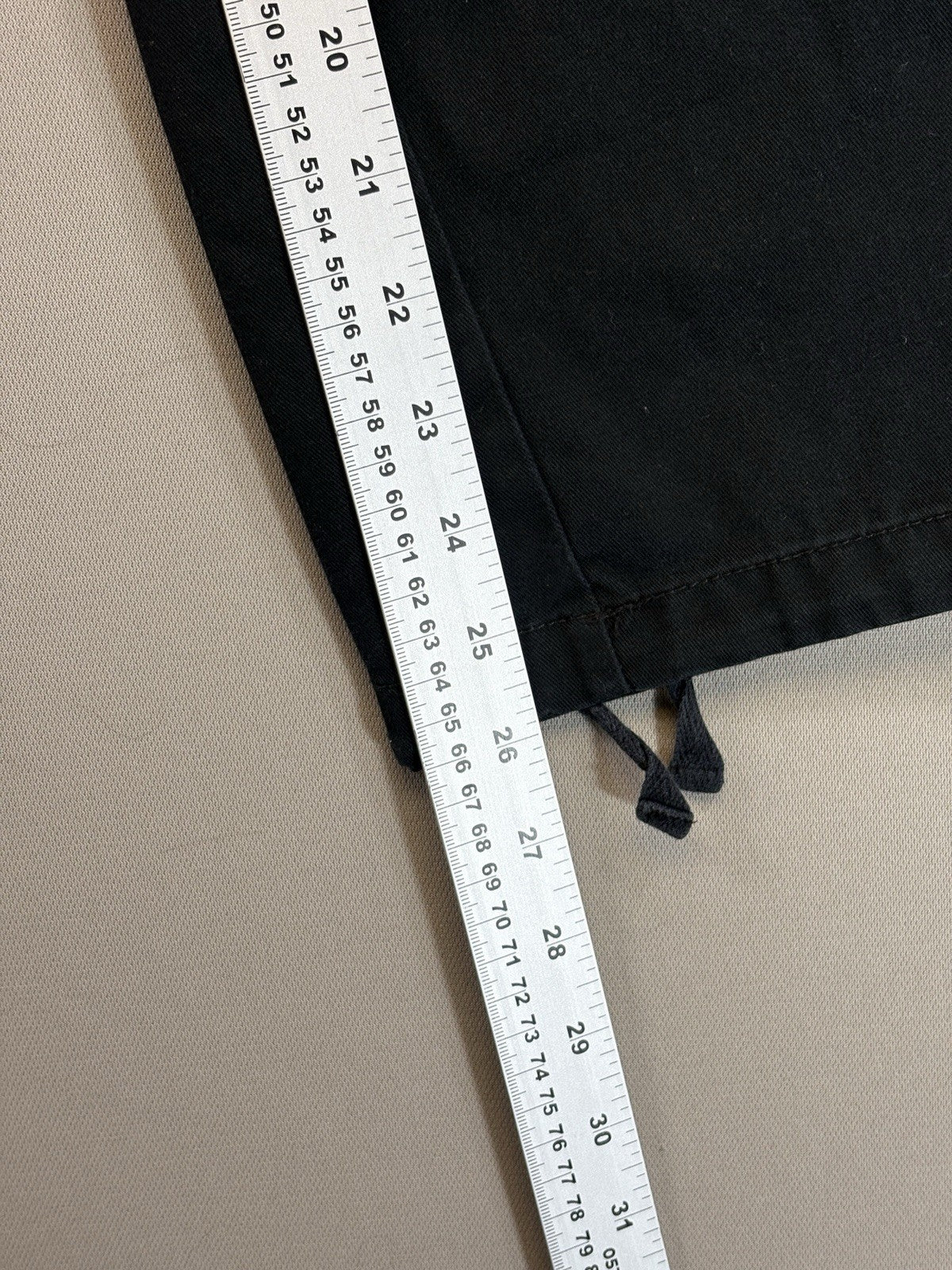 Empyre Pants Cargo mens 28 Relaxed Fit Straight Black Pants Adjustable Waist