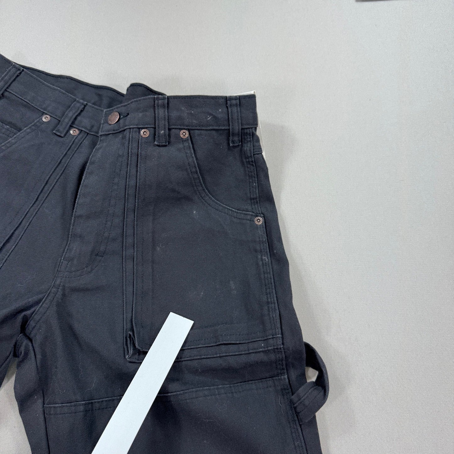 NWT Dickies Logger Pants Relaxed Fit Double Knee Men's 30x30 Black Straight Leg