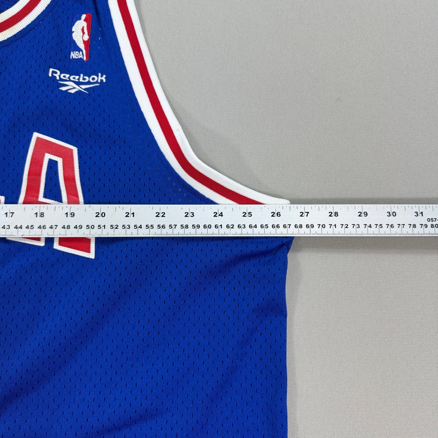 VTG Philadelphia 76ers WILT CHAMBERLAIN Jersey Ble #13 Reebok mens Size 2XL