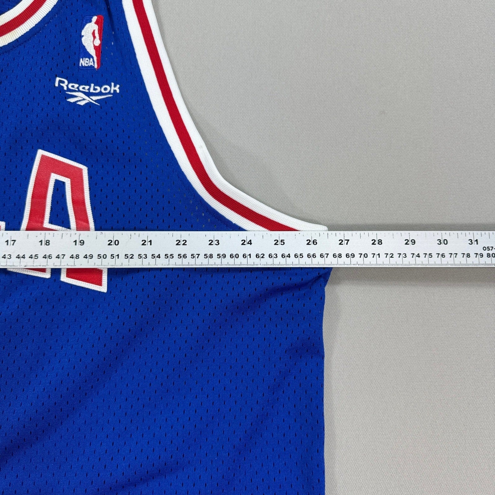 VTG Philadelphia 76ers WILT CHAMBERLAIN Jersey Ble #13 Reebok mens Size 2XL