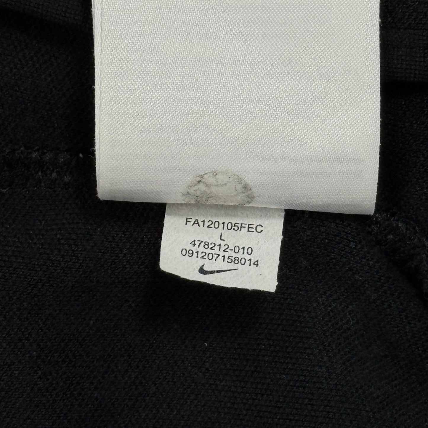 Nike Inter Milan Authentic Football Jacket 478212-010 mens Large Full Zip