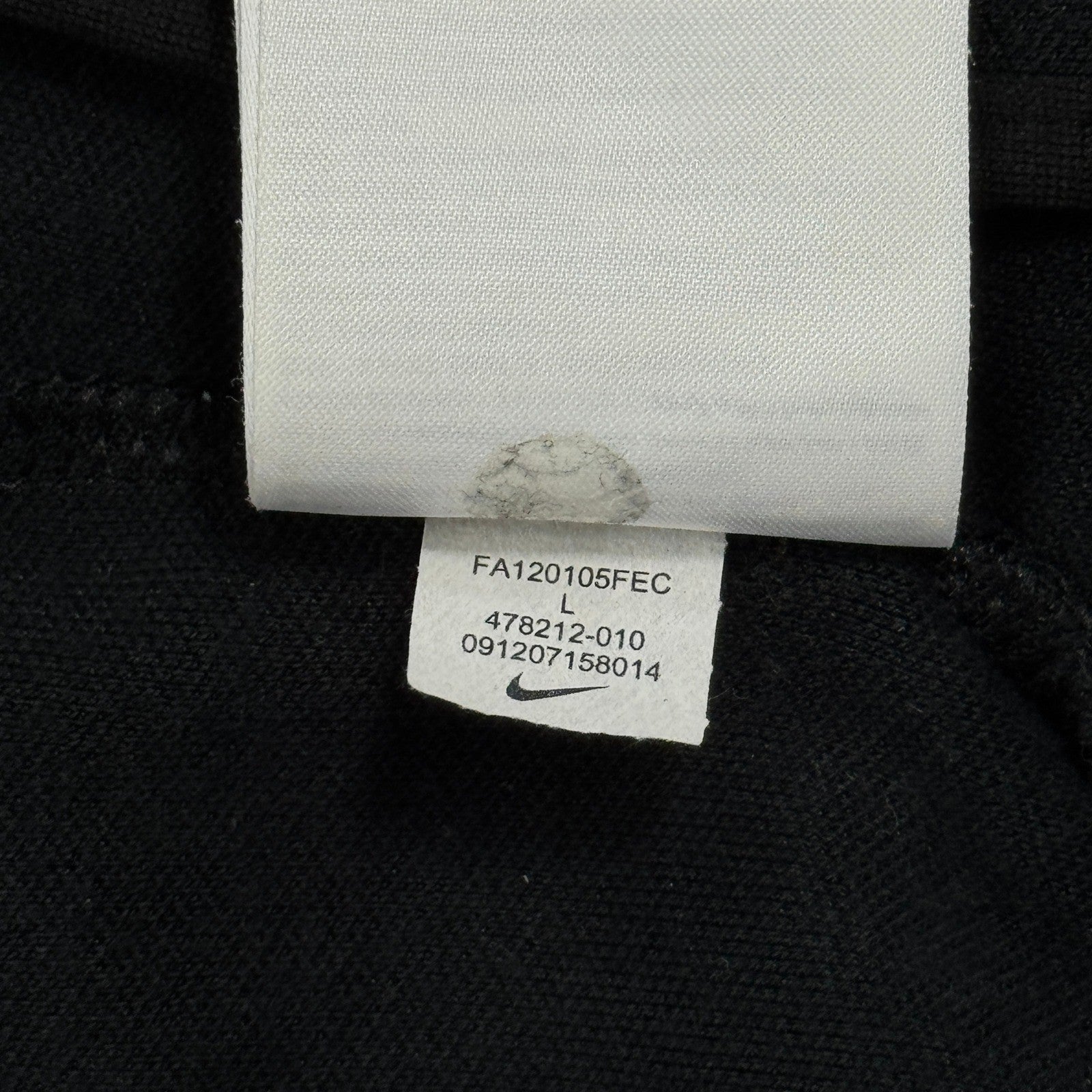 Nike Inter Milan Authentic Football Jacket 478212-010 mens Large Full Zip