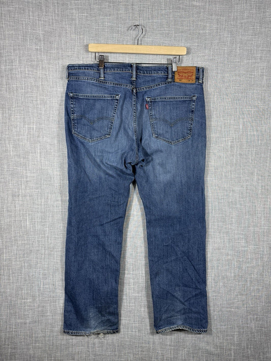 Levi Strauss 505 Straight Leg Loose Blue Jeans Mens 38x30