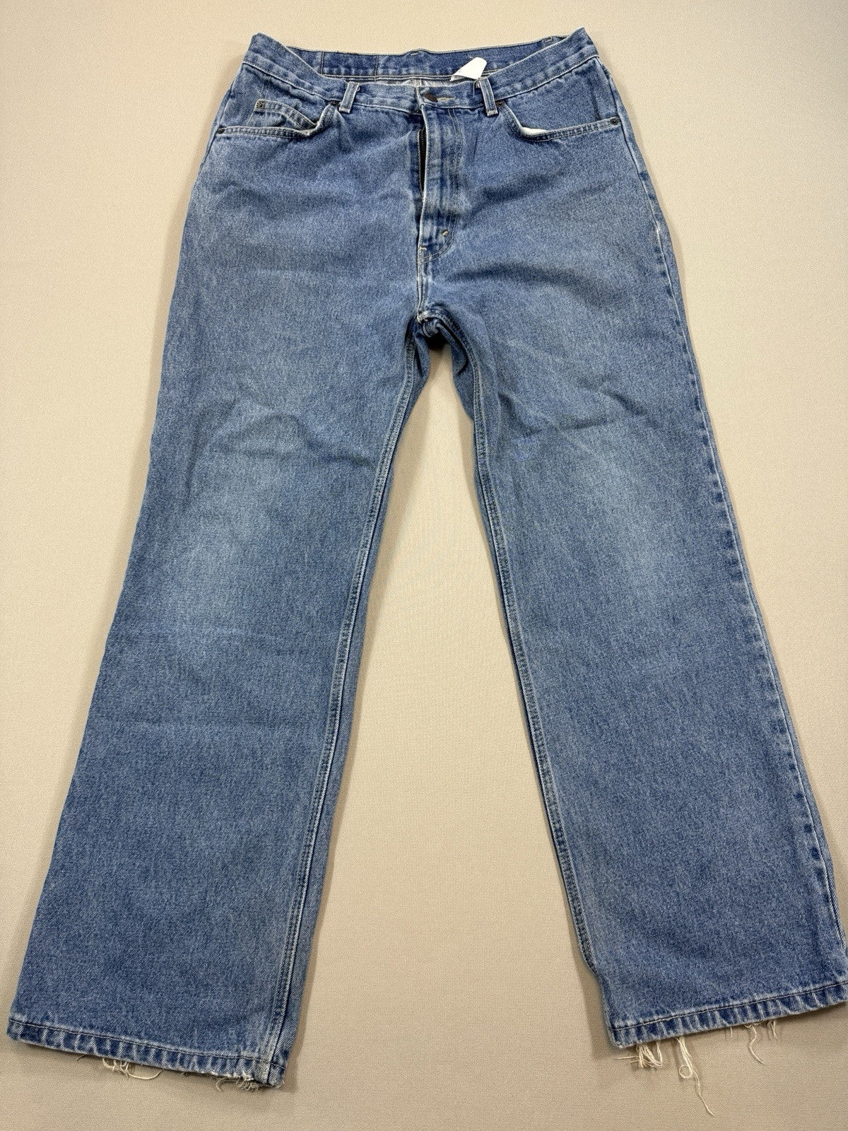 VTG Baggy Levi's Original Jeans Orange Tab Mens 36x32 Blue Denim Distressed